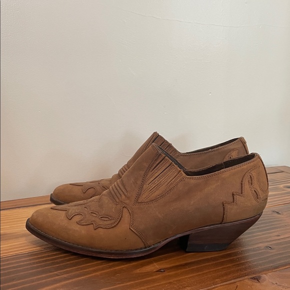 Guess by Georges Marciano Vintage Leather Western Ankle Boots Size 8 - Picture 6 of 13